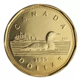 1995 Canadian $1 Common Loon Dollar Coin (Brilliant Uncirculated)