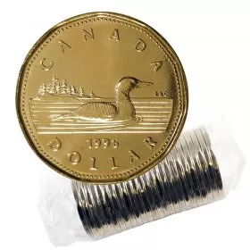 1996 Canadian $1 Common Loon Dollar Original Coin Roll