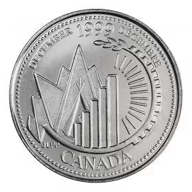1999 Canadian 25-Cent December: This is Canada Millennium Quarter Coin (Brilliant Uncirculated)