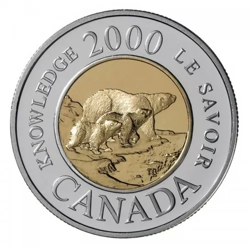 2000 Canadian $2 Path of Knowledge Toonie Coin (Brilliant Uncirculated)