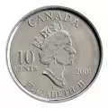 2001-P Canadian 10-Cent Year of Volunteers/Marching Mothers Dime Coin (Brilliant Uncirculated)
