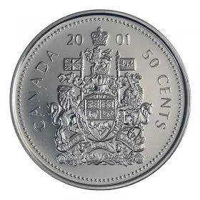 2001-P Canadian 50-Cent Coat of Arms Half Dollar Coin (Brilliant Uncirculated)