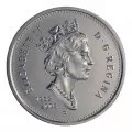 2002-P (1952-) Canadian 25-Cent Caribou/Queen's Jubilee Quarter Coin (Brilliant Uncirculated)