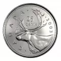 2003-P Canadian 25-Cent Caribou/Old Effigy Queen Quarter Original Coin Roll