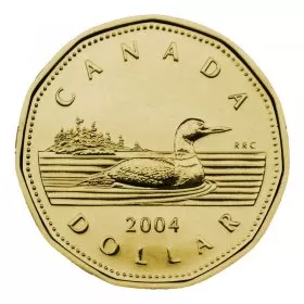 2004 Canadian $1 Common Loon Dollar Coin (Brilliant Uncirculated)