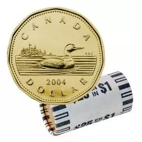2004 Canadian $1 Common Loon Dollar Original Coin Roll