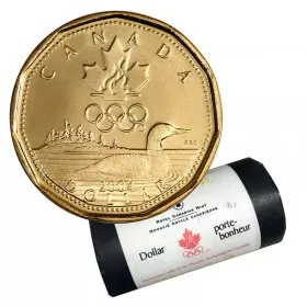 2004 Canadian $1 Olympic Lucky Loonie Dollar Original Mint Coin Roll