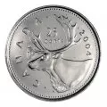 2004-P Canadian 25-Cent Caribou Quarter Original Coin Roll