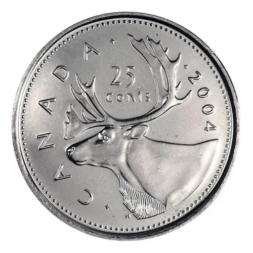 2004-P Canadian 25-Cent Caribou Quarter Coin (Brilliant Uncirculated)