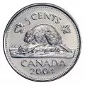 2004-P Canadian 5-Cent Beaver Nickel Original Coin Roll