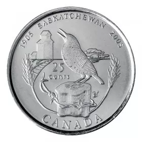 2005-P (1905-) Canadian 25-Cent Saskatchewan Centennial Quarter Coin (Brilliant Uncirculated)