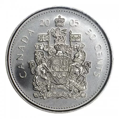 2005-P Canadian 50-Cent Coat of Arms Half Dollar Coin (Brilliant Uncirculated)