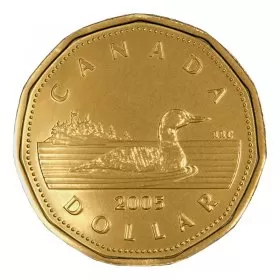 2005 Canadian $1 Common Loon Dollar Coin (Brilliant Uncirculated)