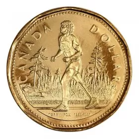 2005 Canadian $1 Terry Fox Marathon of Hope 25th Anniv Loonie Dollar Coin (Brilliant Uncirculated)-coin may be toned