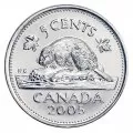2005 Canada 5-Cent The Beaver: Official First Day Nickel Coin