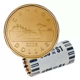 2006 Canadian $1 Common Loon Dollar Original Coin Roll