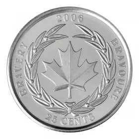 2006 Canadian 25-Cent Medal of Bravery Quarter Coin (Brilliant Uncirculated)