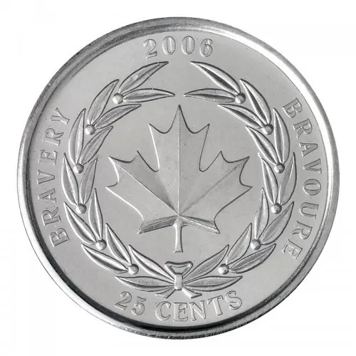 2006 Canadian 25-Cent Medal of Bravery Quarter Coin (Brilliant Uncirculated)