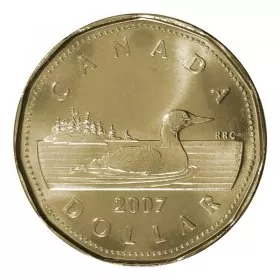 2007 Canadian $1 Common Loon Dollar Coin (Brilliant Uncirculated)