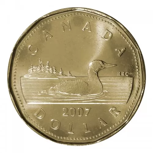 2007 Canadian $1 Common Loon Dollar Coin (Brilliant Uncirculated)