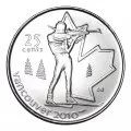 2007 Canadian 25-Cent Vancouver 2010 Olympics: Biathlon Quarter Original Coin Roll