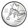 2007 Canadian 25-Cent Vancouver 2010 Olympics: Curling Quarter Original Coin Roll