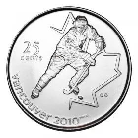 2007 Canadian 25-Cent Vancouver 2010 Olympics: Ice Hockey Quarter Coin (Brilliant Uncirculated)