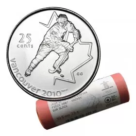 2007 Canadian 25-Cent Vancouver 2010 Olympics: Ice Hockey Quarter Special Wrap Coin Roll
