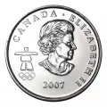2007 Canadian 25-Cent Vancouver 2010 Olympics: Alpine Skiing Quarter Original Coin Roll