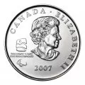 2007 Canadian 25-Cent Vancouver 2010 Paralympics: Wheelchair Curling Quarter Coin (Brilliant Uncirculated)