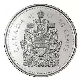 2007 Canadian 50-Cent Coat of Arms Half Dollar Coin (Brilliant Uncirculated)