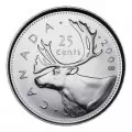 2008 Canadian 25-Cent Caribou Quarter Original Coin Roll