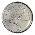 2009 Canadian 25-Cent Caribou Quarter Original Coin Roll