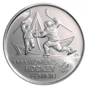 2009 Canadian 25-Cent Golden Moments: Women's Ice Hockey Non-coloured Quarter Coin (Brilliant Uncirculated)