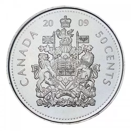 2009 Canadian 50-Cent Coat of Arms Half Dollar Coin (Brilliant Uncirculated)