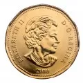 2010 Canadian $1 Vancouver Olympics Inukshuk Lucky Loonie Dollar Coin (Brilliant Uncirculated)