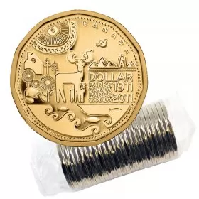 2011 (1911-) Canadian $1 Parks Canada Centennial Loonie Dollar Original Coin Roll