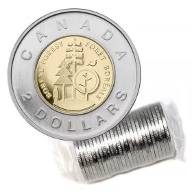 2011 Canadian $2 Boreal Forest Toonie Original Coin Roll