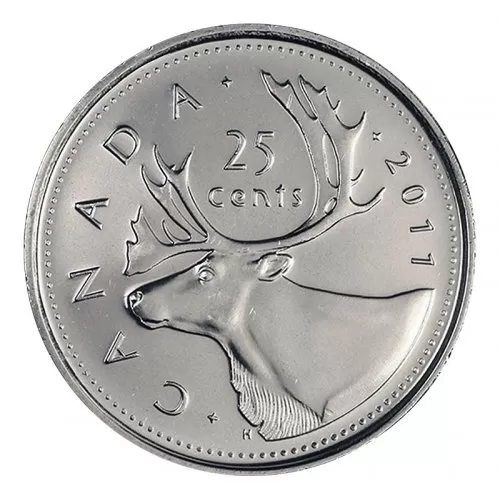 2011 Canadian 25-Cent Caribou Quarter Coin (Brilliant Uncirculated)