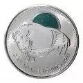 2011 Canadian 25-Cent Legendary Nature: Wood Bison Quarter Original Coin Roll (Some Coloured)