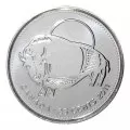 2011 Canadian 25-Cent Legendary Nature: Wood Bison Non-coloured Quarter Original Coin Roll