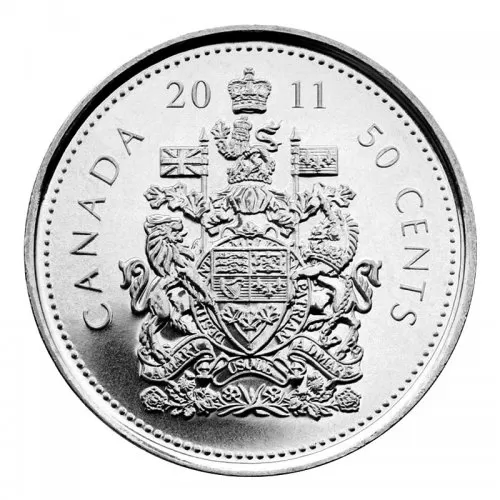 2011 Canadian 50-Cent Coat of Arms Half Dollar Coin (Brilliant Uncirculated)