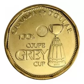 2012 Canadian $1 100th Grey Cup CFL Commem Loonie Dollar Coin (Brilliant Uncirculated)