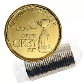 2012 Canadian $1 100th Grey Cup CFL Commem Loonie Dollar Original Coin Roll