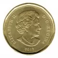 2012 Canadian $1 Common Loon Security Dollar Coin (Brilliant Uncirculated)