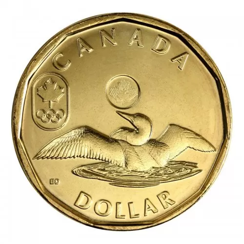 2012 Canadian $1 Olympic Lucky Loonie Dollar Coin (Brilliant Uncirculated)