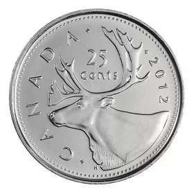 2012 Canadian 25-Cent Caribou Quarter Coin (Brilliant Uncirculated)