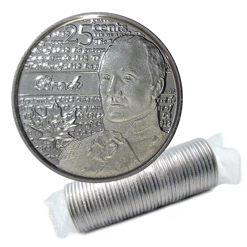 2012 Canadian 25-Cent Heroes of 1812: Sir Isaac Brock Non-coloured