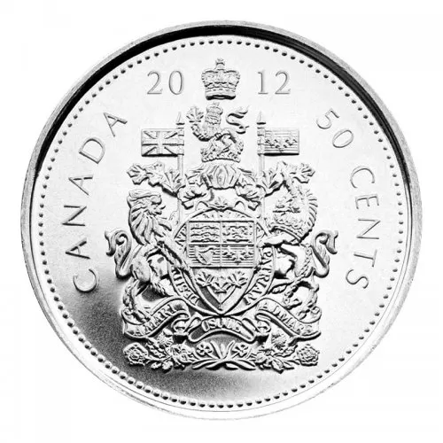 2012 Canadian 50-Cent Coat of Arms Half Dollar Coin (Brilliant Uncirculated)