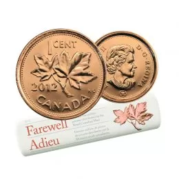 2012 Canadian 1-Cent Farewell to the Penny/Last One Million Special Wrap Coin Roll